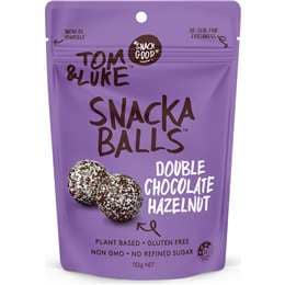 Tom & Luke Snacka Balls Double Chocolate Hazelnut 132g