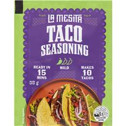 La Mesita Taco Seasoning Mild 35g