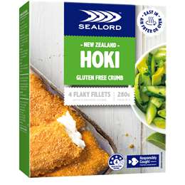 Sealord Gluten Free Hoki Fillets Crumbed