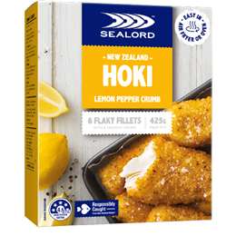 Sealord Hoki Fillets Lemon Pepper Crumb