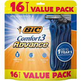 BIC Comfort 3 Advance Disposable Razors 16 pack