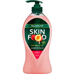 Palmolive Body Wash Cream Skin Food Quandong Peach 750mL