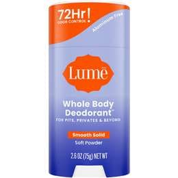 Lume Whole Body Deodorant Stick Soft Powder 75g