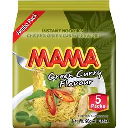 Mama Instant Noodles Chicken Green Curry 5 pack