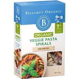 Bellamy's Organic Veggie Pasta Spirals