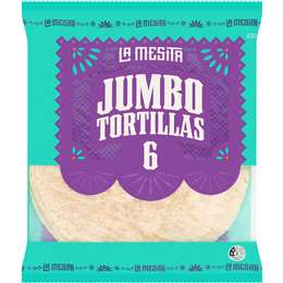 La Mesita Jumbo Tortillas
