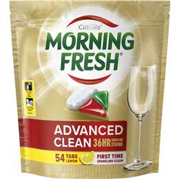 Morning Fresh Advanced Clean Dishwasher Tablets Lemon 54 pack
