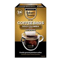 Robert Timms Coffee Bags Gold Colombia Style