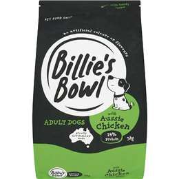 Billie's Bowl Adult Dry Dog Food With Aussie Chicken 3kg