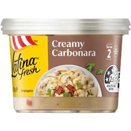 Latina Fresh Creamy Carbonara Pasta Sauce