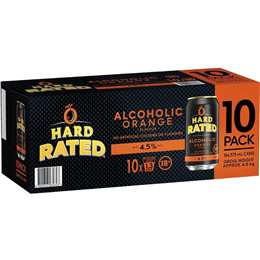 Hard Rated Orange Vodka Cans