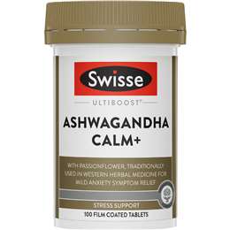 Swisse Ultiboost Ashwagandha Calm+ Tablets 100 pack