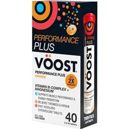 VOOST Performance Plus Effervescent Tablets Orange 40 pack