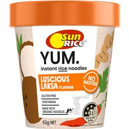 Sunrice Yum Luscious Laksa Flavour Instant Rice Noodles 62g