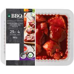 Woolworths BBQ Chicken Leg Fillets Korean BBQ