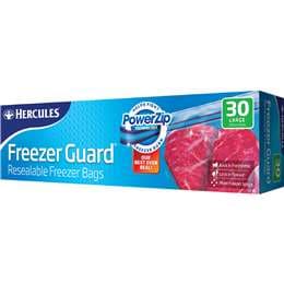 Hercules Freezer Guard Resealable Bags Large