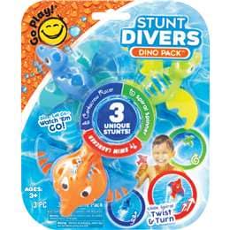 Go Play! Stunt Divers Dino Pool Toy 3 pack