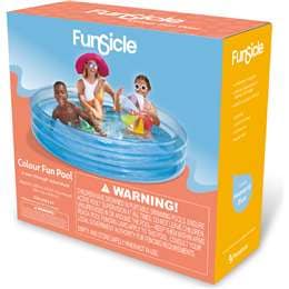 Funsicle Kids Colour Fun Inflatable Pool each