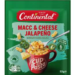 Continental Cup A Pasta Macc & Cheese Jalapeno 53g
