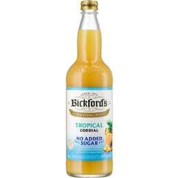 Bickford's No Added Sugar Cordial Tropical