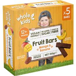 Whole Kids Fruit Bars Mango and Banana 30g x 5 pack