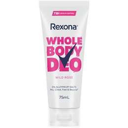 Rexona Women Whole Body Deodorant Cream Wild Rose 75mL