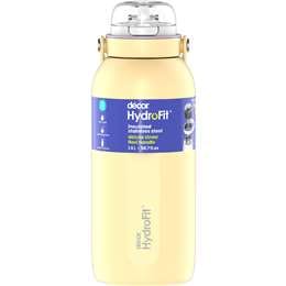 Decor Hydrofit Insulated Bottle Deluxe Straw Assorted 1.5L each
