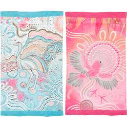 Chernee Sutton Christmas Birds Tea Towels 2 pack