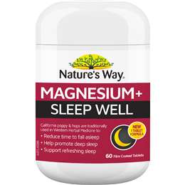 Nature's Way Magnesium+ Sleep Well Tablets 60 pack