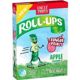 Uncle Tobys Roll Ups Apple 6 pack
