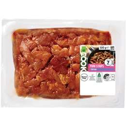 Woolworths COOK Pork Strips Teriyaki