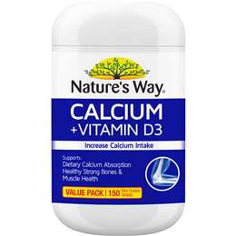 Nature's Way Calcium + Vitamin D3 Tablets 150 pack