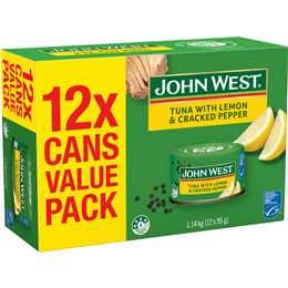 John West Tuna With Lemon & Cracked Pepper Value