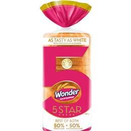 Wonder 5 Star Best Of Both White & Wholegrain Loaf product image
