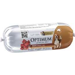 Optimum Chilled Dog Food Roll Adult Kangaroo & Capsicum 1kg