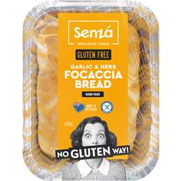 Senza Garlic & Herb Focaccia Bread