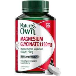 Nature's Own Magnesium Glycinate Tablets 120 pack