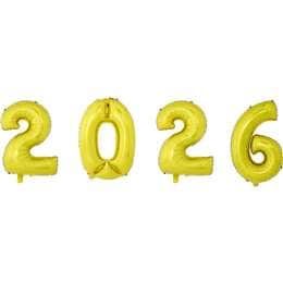 Mirabella NYE Gold Foil 2026 Balloon Set each