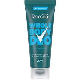 Rexona Men Whole Body Deodorant Cream Ocean Rush 75mL