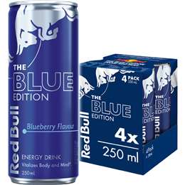 Red Bull Energy Drink Blue Edition 250mL x 4 pack
