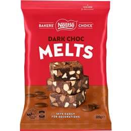 Nestle Bakers Choice Melts Dark Chocolate