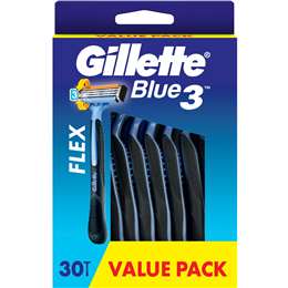 Gillette Blue 3 Disposable Razors 30 pack