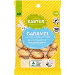 Woolworths Caramel Milk Chocolate Easter Eggs