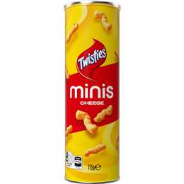 Twisties Minis Cheese Snack Canister 115g