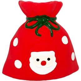 Minipaw Latex Dog Toy Santa Bag each