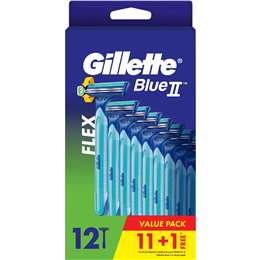 Gillette Blue 2 Flex Disposable Razors 12 pack