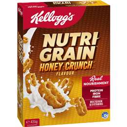 Kellogg's Nutri Grain Honey Crunch Breakfast Cereal product image
