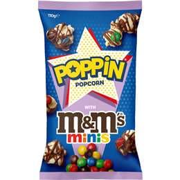 Poppin Ready To Eat Popcorn M&M's Minis 110g