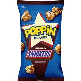 Poppin Ready To Eat Popcorn Snickers 110g