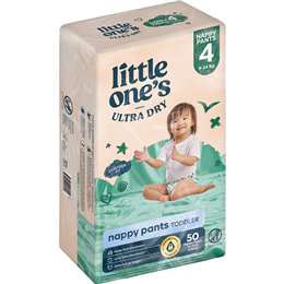 Little One's Nappy Pants Size 4 Toddler (9-14kg)